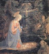 Fra Filippo Lippi The Adoration of the Infant Jesus oil painting reproduction